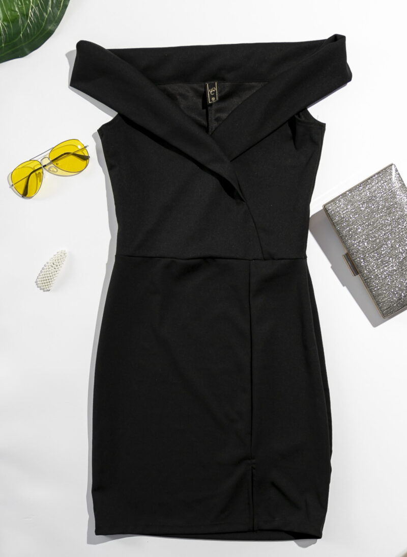 Vestido Negro Hombros Descubiertos - Image 2