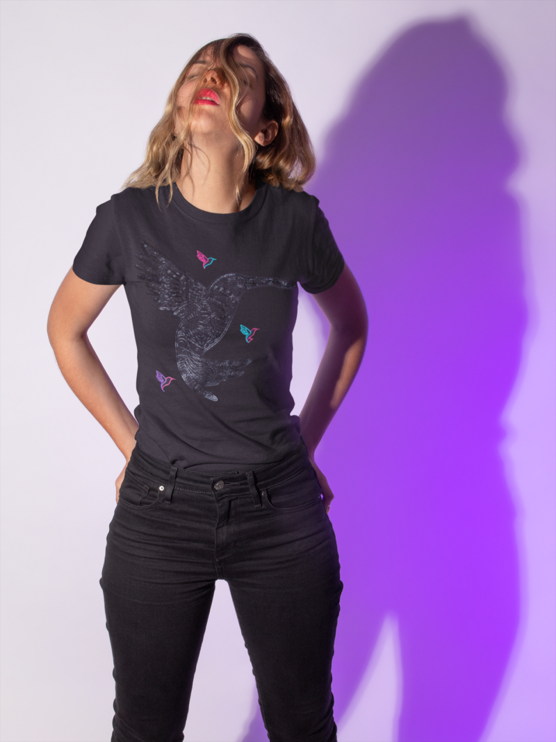 playera colibri negro urban lyon